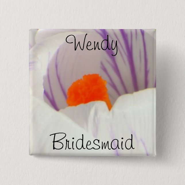Bridesmaid Button (Front)