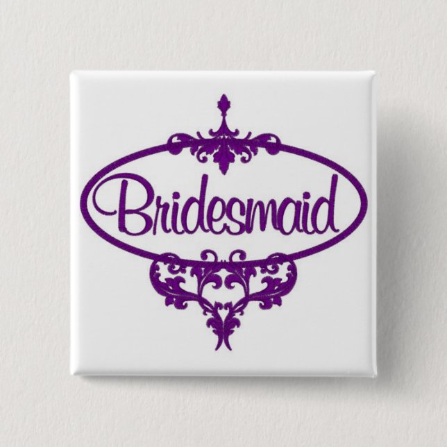 Bridesmaid Button (Front)