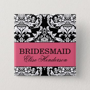 Bridesmaid Button by designaline at Zazzle