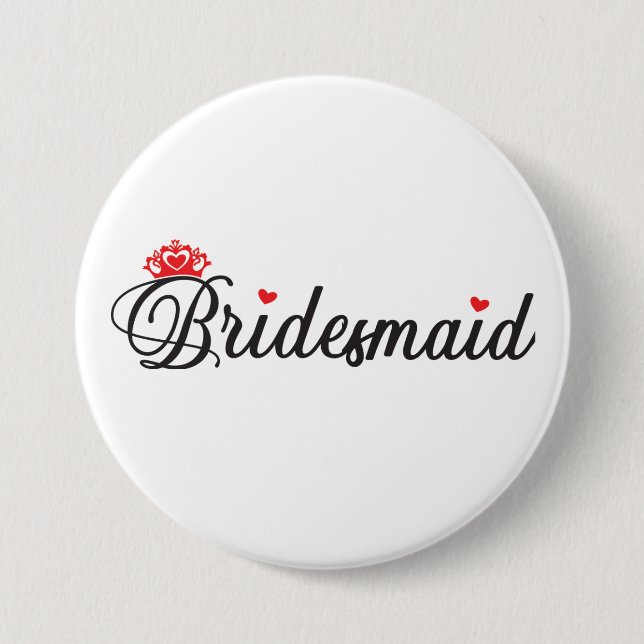 Bridesmaid  button (Front)