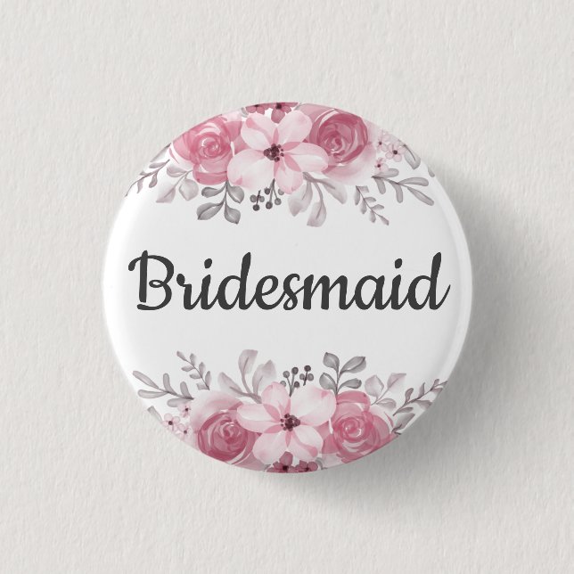 Bridesmaid  button (Front)