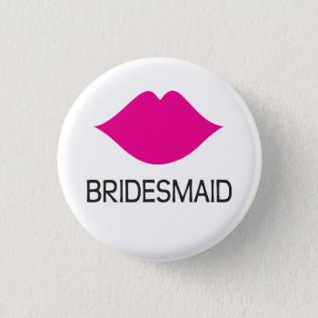 Bridesmaid Button by christinagaquino at Zazzle