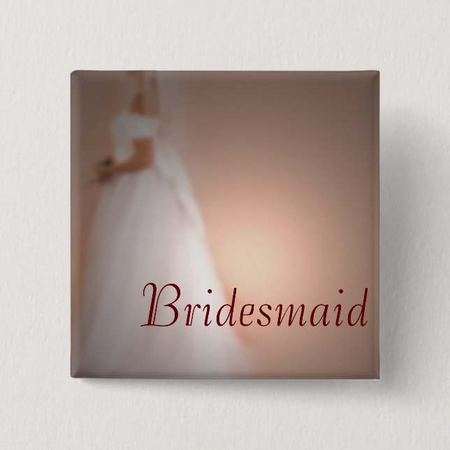 Bridesmaid Button (Front)