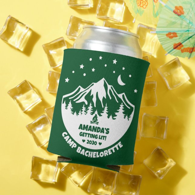Bridesmaid Camp Bachelorette Party Can Cooler (In Situ Summer)