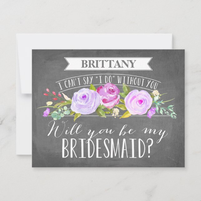 Bridesmaid Card | Bridesmaid (Front)