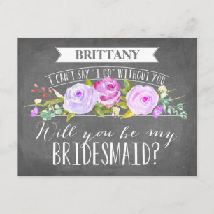 Bridesmaid Card Bridesmaid