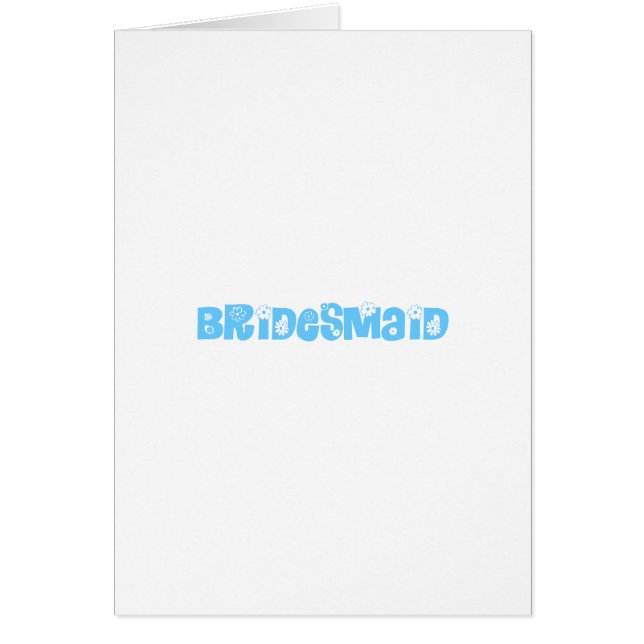 Bridesmaid Cards (Front)