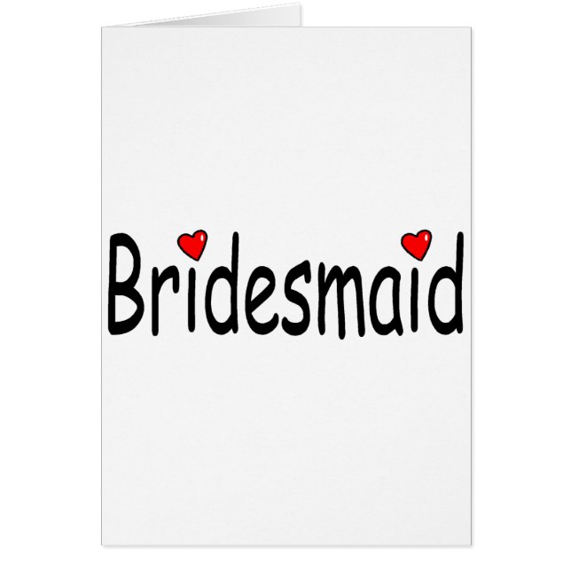 Bridesmaid Cards (Front)