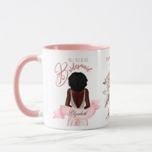 Bridesmaid Caricature Proposal Thank You Custom Mug