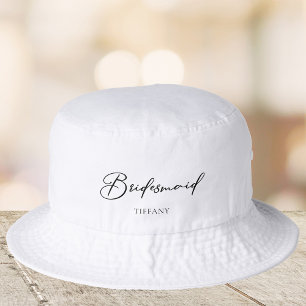 Bridesmaid Chic Customized Minimalist Wedding Bucket Hat