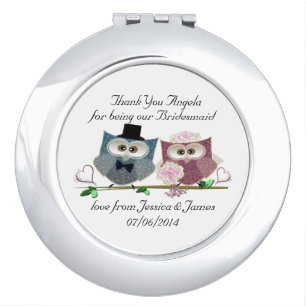 Bridesmaid Compact Mirror Gift