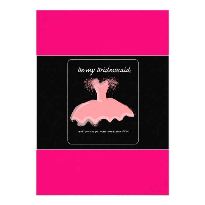 bridesmaid custom invites