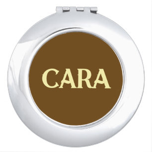 BRIDESMAID CUSTOMIZED NAME & TEXT SIMPLE STYLISH COMPACT MIRROR