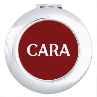 BRIDESMAID CUSTOMIZED NAME & TEXT SIMPLE STYLISH COMPACT MIRROR