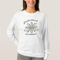 Bridesmaid Daisy Flower T-Shirt