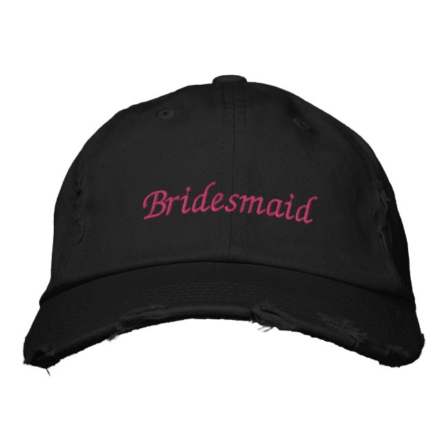 Bridesmaid  embroidered baseball cap (Front)