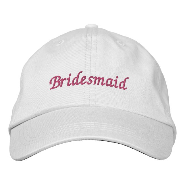 Bridesmaid  embroidered baseball cap (Front)