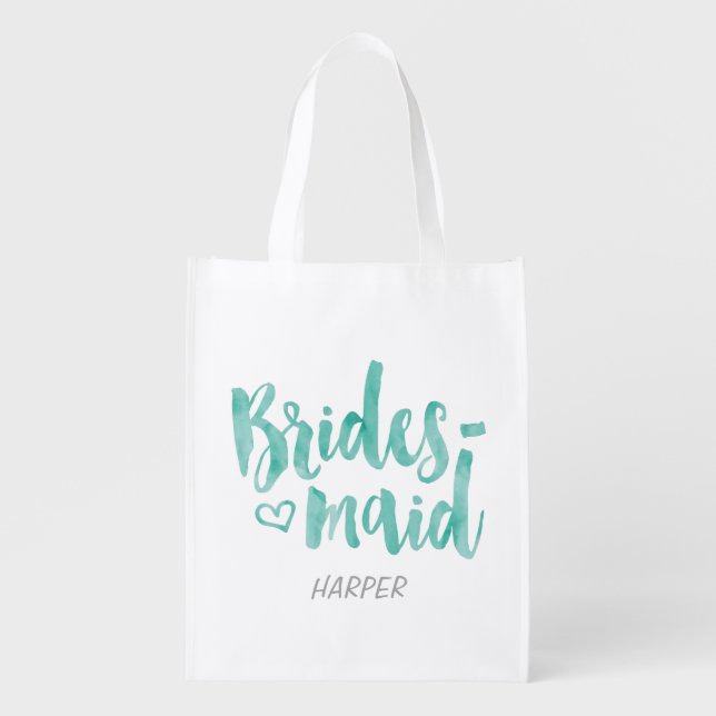 Bridesmaid Fabric Gift Bag (Front)
