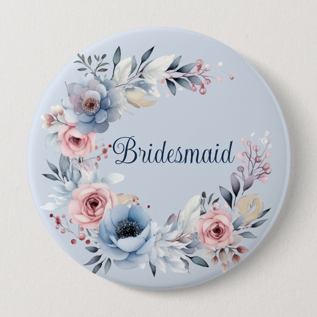 Bridesmaid favor gift button (Front)