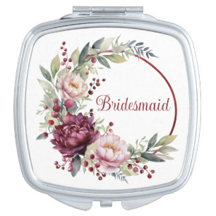 Bridesmaid favor gift compact mirror