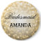 Bridesmaid Favor Gold Glitter Lights