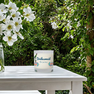 Bridesmaid Favor Vintage Parakeet Scented Candle