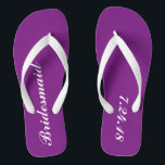 Bridesmaid Flip Flops<br><div class="desc">Want a fun and useful gift for your bridesmaids? How about some flip flops. Customize the date to your special day and make them feel special. These would be perfect to wear while everyone is getting their hair and makeup done and for the reception to dance the night away without...</div>