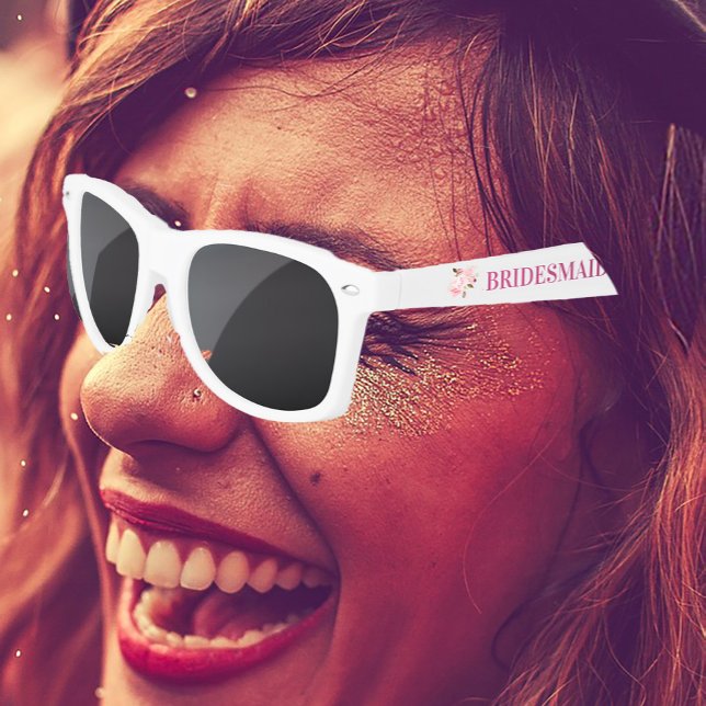 Bridesmaid Floral Fun Favor Plastic Sunglasses (Creator Uploaded)