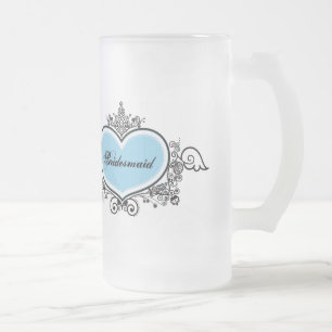 Bridesmaid Frosted Glass Beer Mug