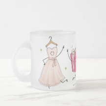 Bridesmaid Frosted Glass Coffee Mug