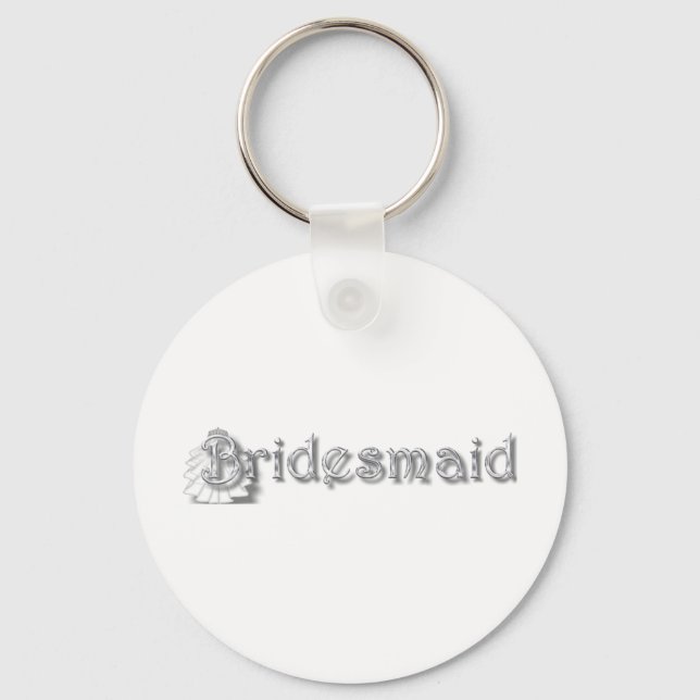 ♥ Bridesmaid  ♥Fun for Bachlorette Party, Shower♥ Keychain (Front)