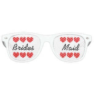 Bridesmaid funny hearts bachelorette party shades