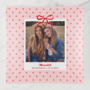 Bridesmaid Gift Bachelorette Party Custom Photo Trinket Tray