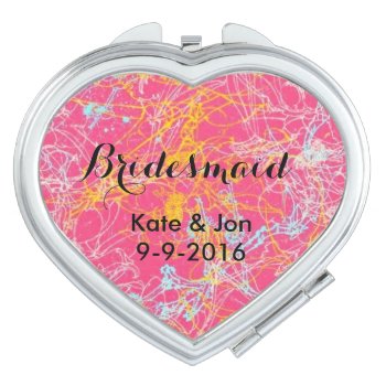 Bridesmaid Gift Compact Mirror by Dmargie1029 at Zazzle