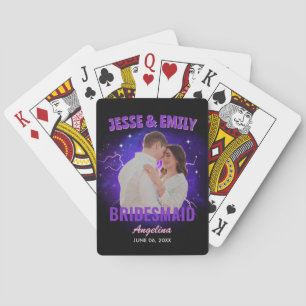 Bridesmaid Gift Custom Photo Vintage Bootleg Rap Poker Cards