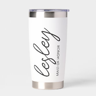 Bridesmaid Gift, Customized name Tumbler, Iced Cof Insulated Tumbler