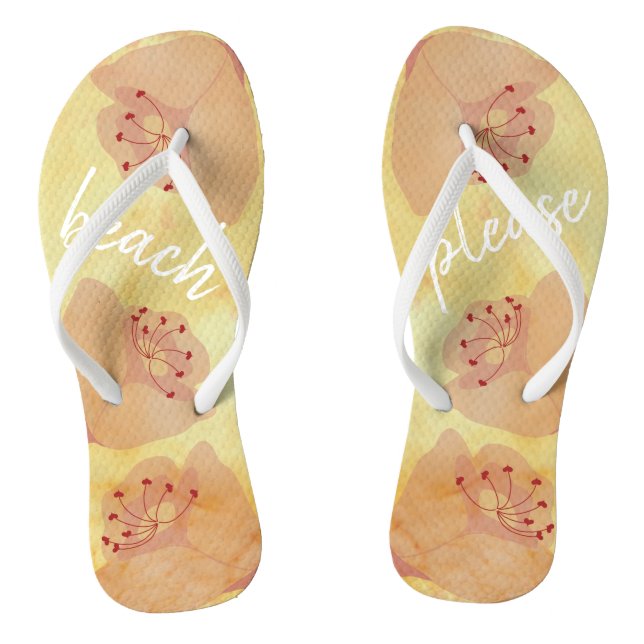 Bridesmaid Gift Flip-Flops Asian Inspired Flip Flops (Footbed)