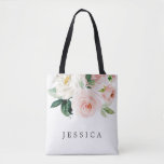 Bridesmaid Gift Personalized Tote Bag Blush<br><div class="desc">Gift this lovely personalized tote bag to the ladies that have supported you in this journey! They will love how thoughtful you are! Easily edit the name and add to your cart!</div>