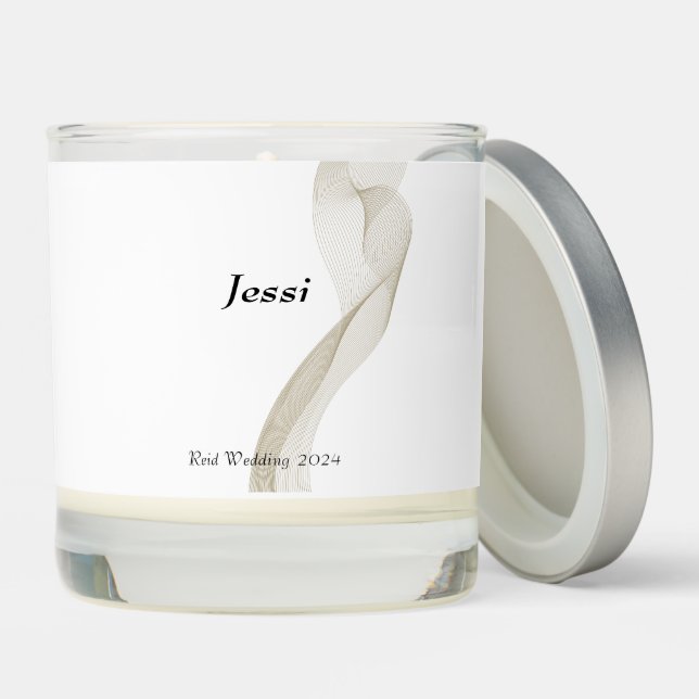 BRIDESMAID GIFT (VANILLA SCENTED CANDLE)  SCENTED CANDLE (Lid)