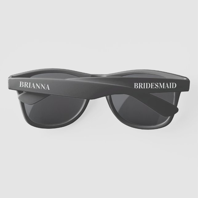 Bridesmaid gifts bridal party favors personalized sunglasses (Back)