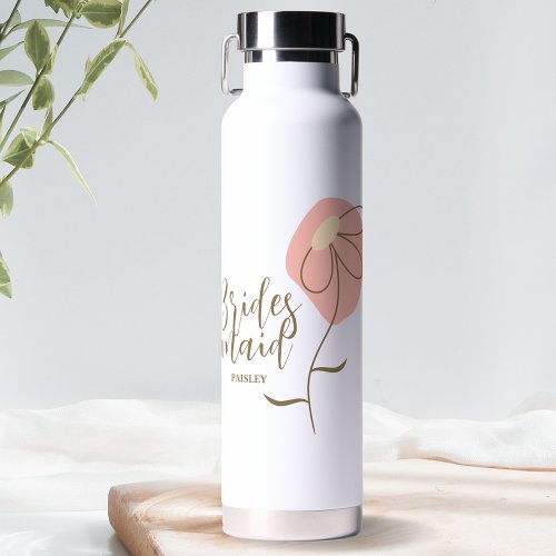 Bridesmaid Gifts Water Bottle _ Golden Daisy