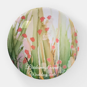 Bridesmaid Gladiolus Dome Paperweight Gift