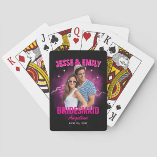 Bridesmaid Groomsmen Gift Custom Photo Bootleg Rap Poker Cards