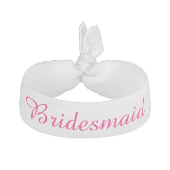 Bridesmaid Hair Tie by stripedhope at Zazzle