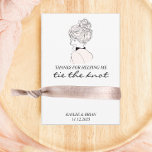 Bridesmaid Hair Tie Scrunchie Holder Enclosure Card<br><div class="desc">Place a scrunchie or hair tie around the card for an adorable and useful way to thank your bridesmaids.</div>