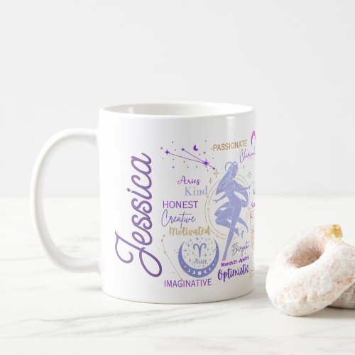 Bridesmaid Horoscope Star Zodiac Sign Aries  Coffee Mug