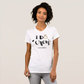 Bridesmaid I Do Crew Black and White T-Shirt (Front Full)
