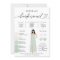 Bridesmaid Info Sage Color Palette Infographic Inv