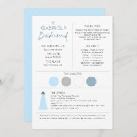 Bridesmaid Information and Proposal Card Template