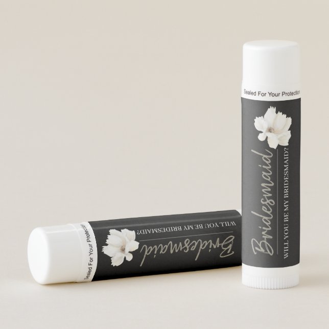 Bridesmaid Invitation Chapstick (Front)